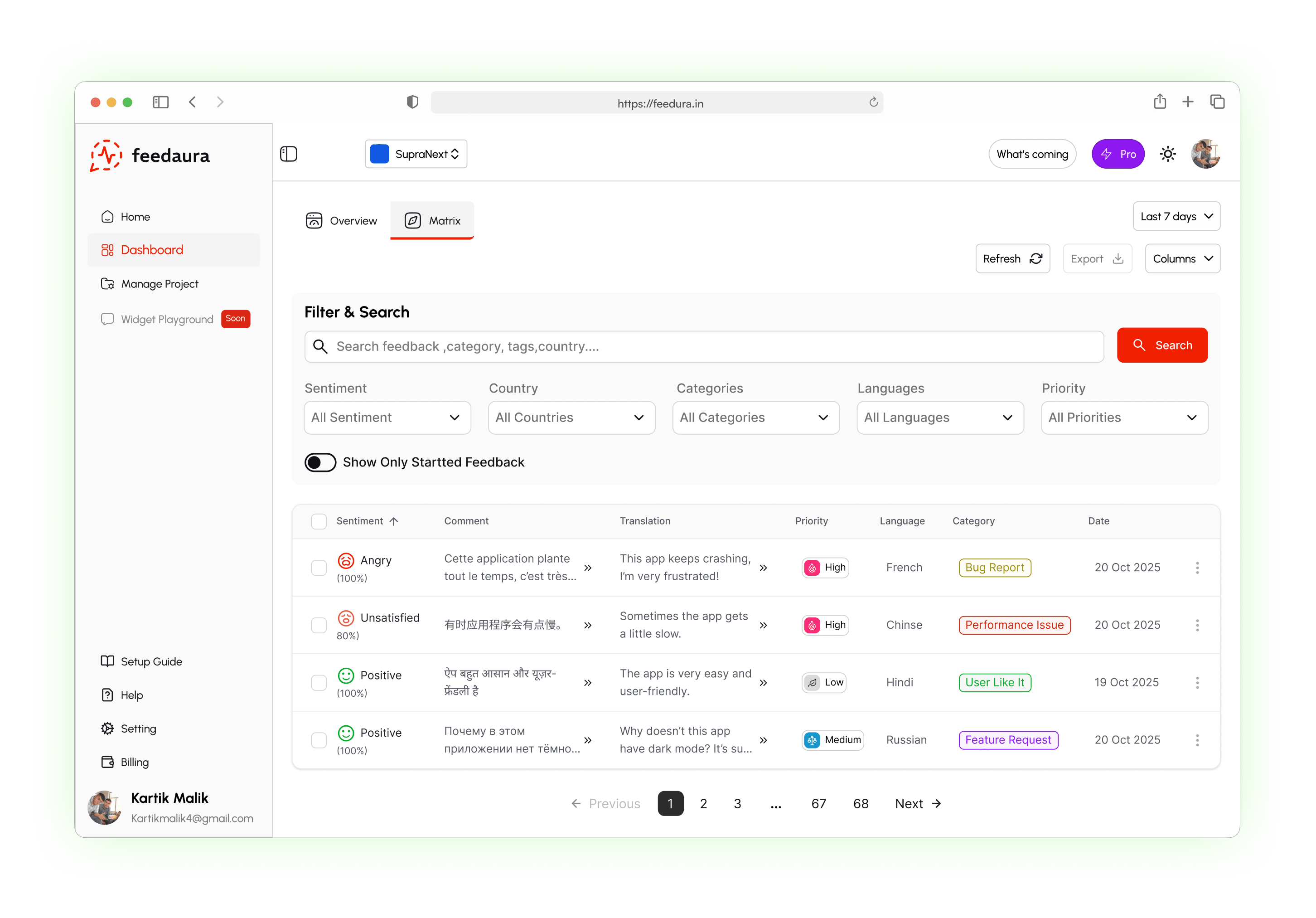 Dashboard